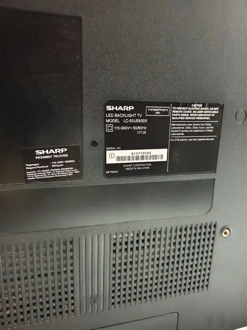 TV LED Sharp 50 inch