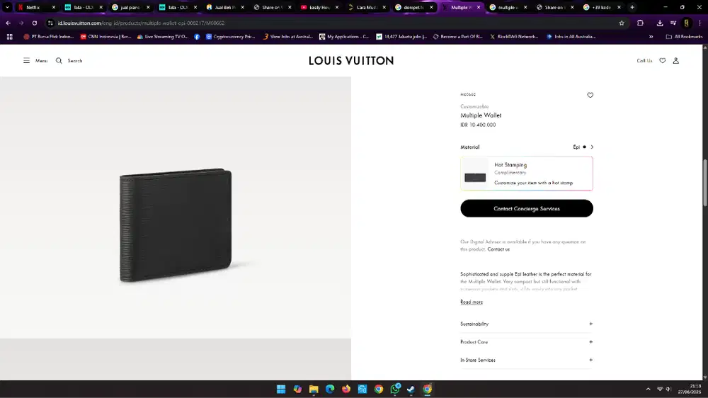 LOUIS VUITTON EPI LEATHER JARANG PAKAI AMBIL GAS!!!