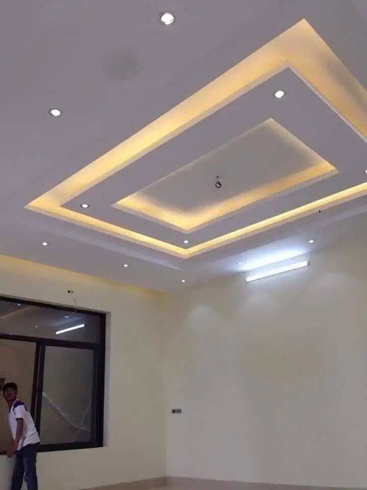 Wall Moulding Sekat Plafon Partisi PVC GRC Gypsum Jasa Tukang Pasang