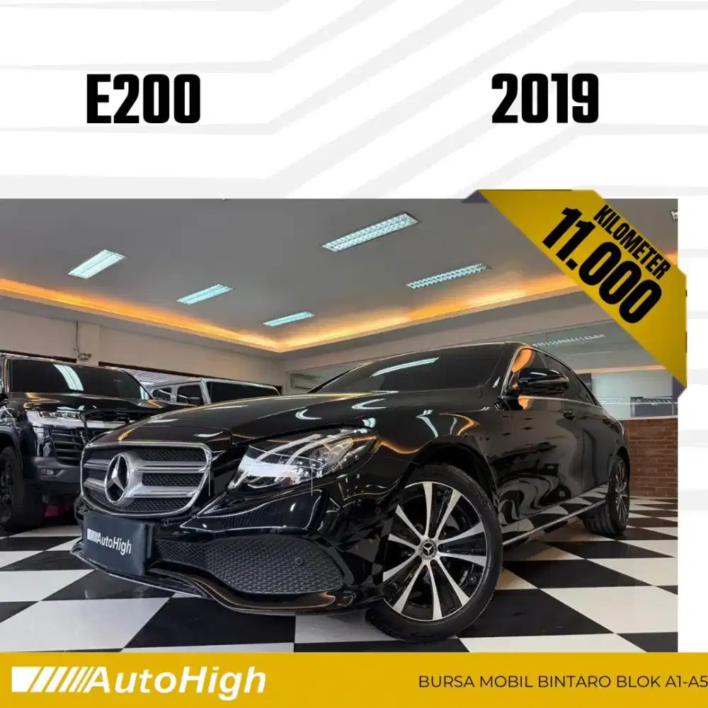 DP10% [Km11.000] E200 Avantgarde 2019 Black Reg 2020 #AUTOHIGH