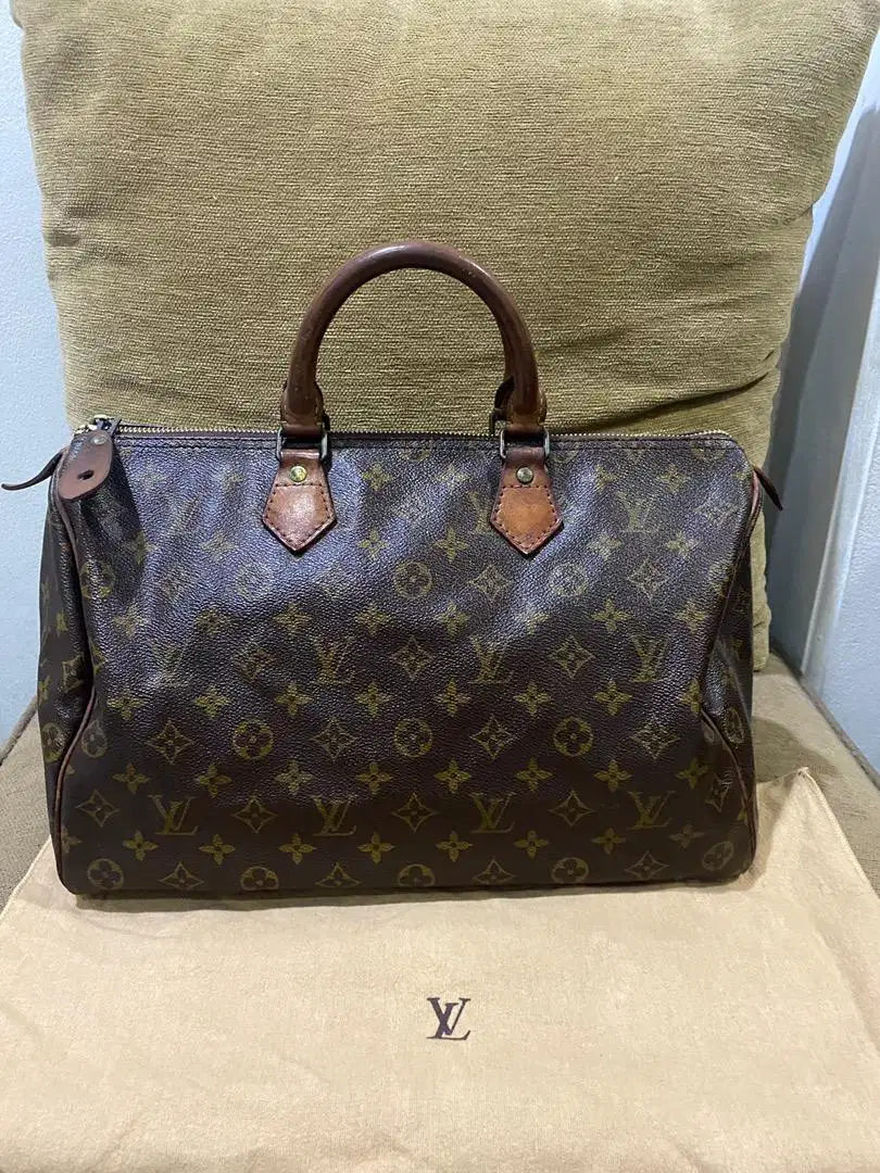Tas louis vuitton speddy 35 monogram vntage original (sale)net price