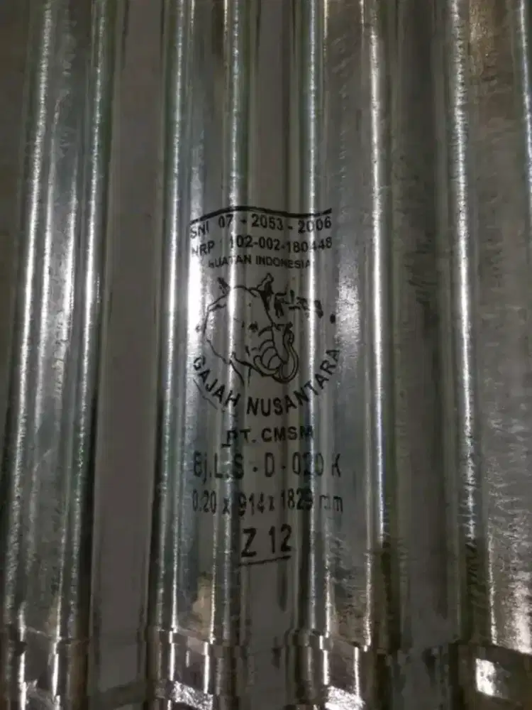 Seng Gelombang Rijek Pabrik 180x80