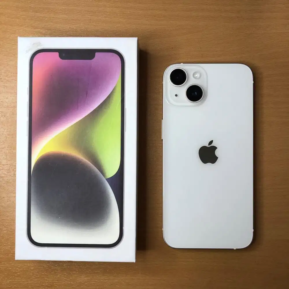 Iphone 14 128gb white warna favorit inter all op