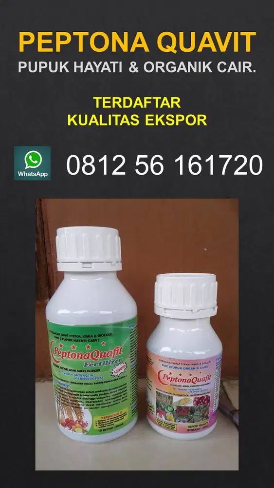 PEPTONA QUAVIT PUPUK ORGANIK HAYATI CAIR