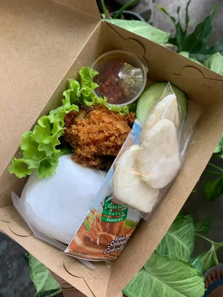 Nasi kotak nasi box paket hemat
