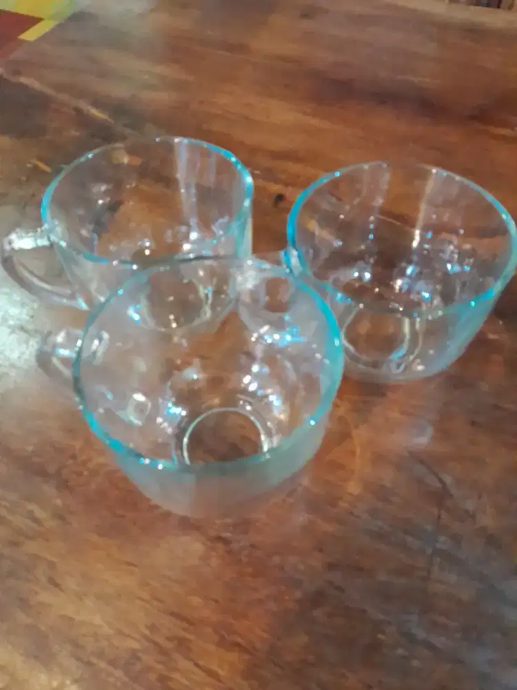 Gelas Kaca Bening Tebal 500ml – Estetik & Tahan Panas