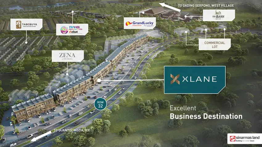 Ruko BSD Semua Hadap Jalan XLANE Community Complex BSD City