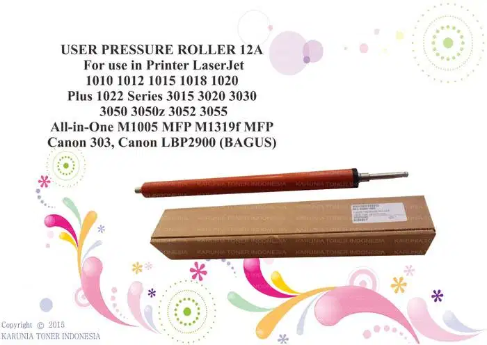 FUSER PRESSURE ROLLER 12A Q2612A for use in Lj 1010 1020 (BAGUS)