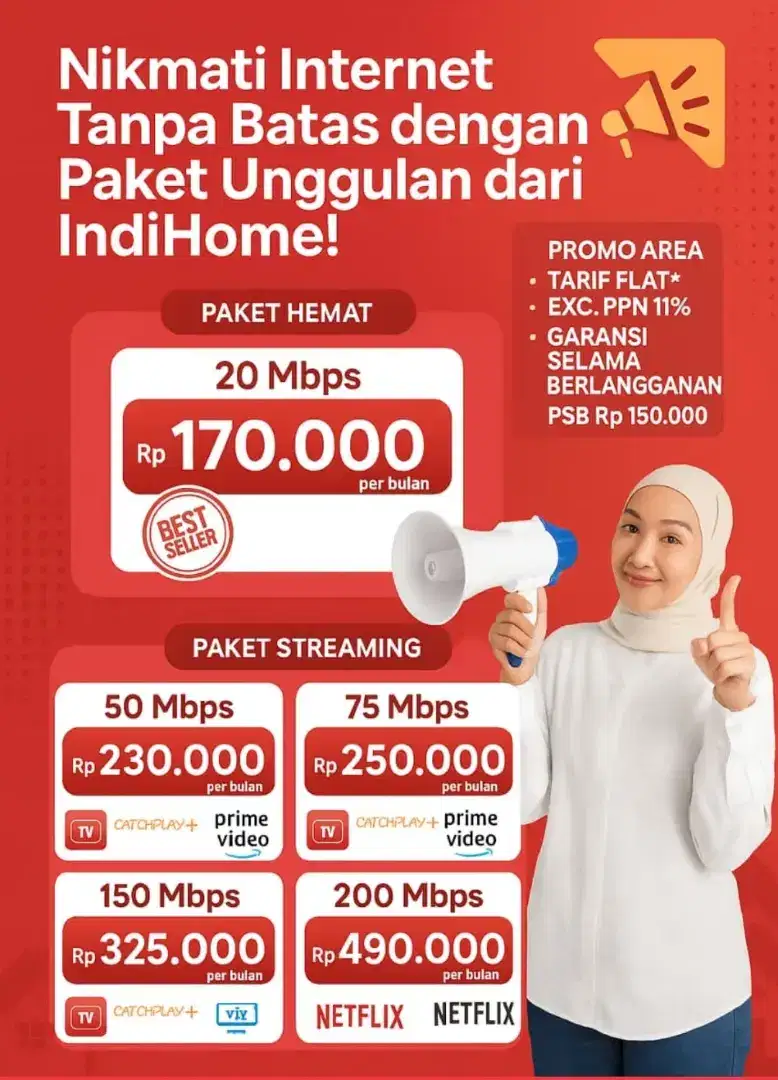 indihome/Indibiz/wifi id layanan khusus internet bulanan murah