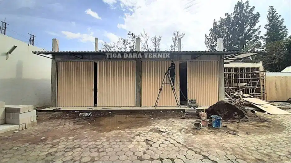 Pemasangan Folding gate pertokoan terpercaya | PT Tiga dara teknik