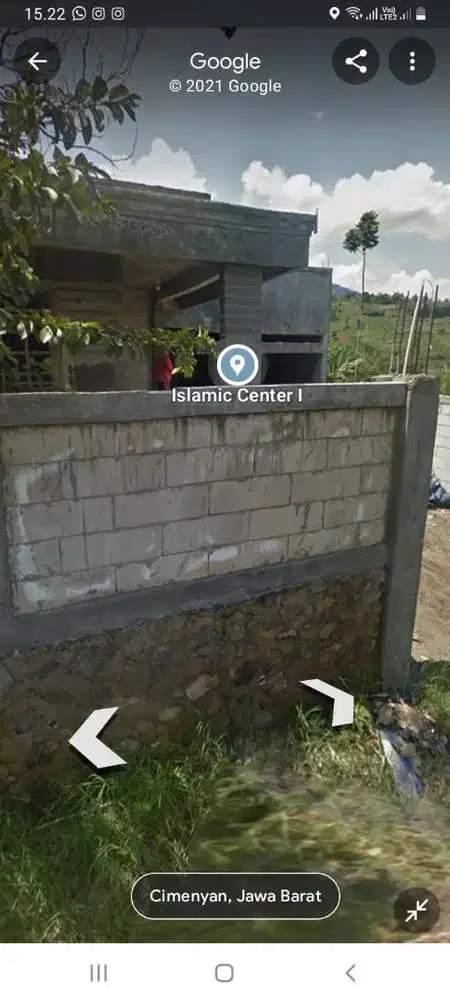 Di jual tanah utk rumah di jl Islamic Center, Cikadut, Bandung