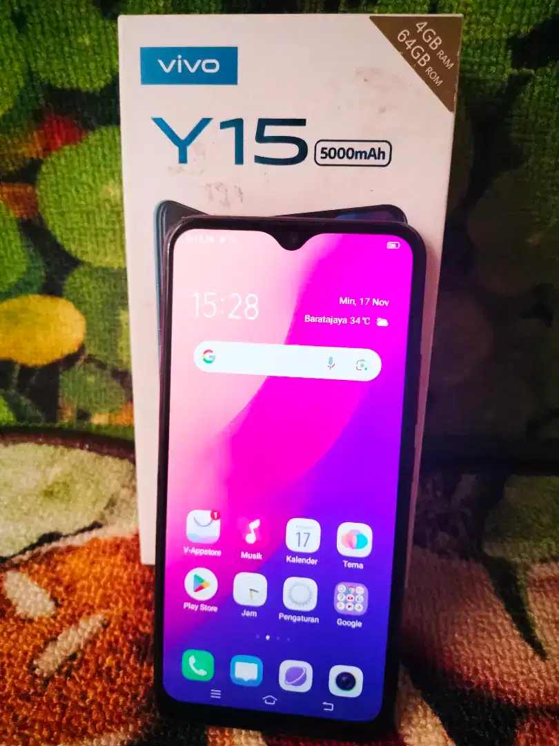 Vivo Y15  4 64  Mulus  Full Set  Resmi Vivo