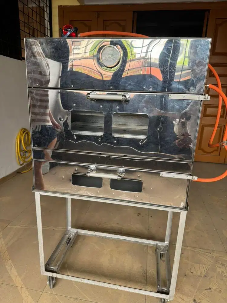 Oven Gas 2 Tungku Api (Atas & Bawah)