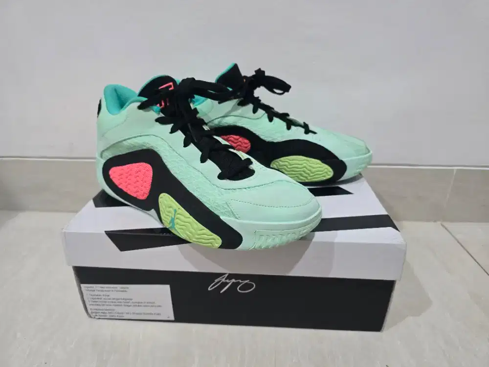 Sepatu Basket Jordan Tatum 2 PF vortex  Mint foam blue 9/42,5