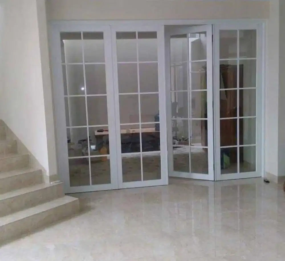 Jual kusen pintu satu dan pintu dua dari bahan aluminium dan kayu
