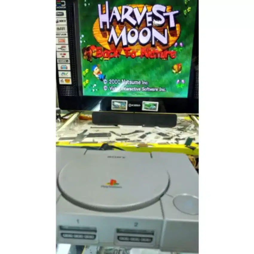 Jual ps1 fat kondisi normal bisa baca kaset burningan/kopab(LG kosong)