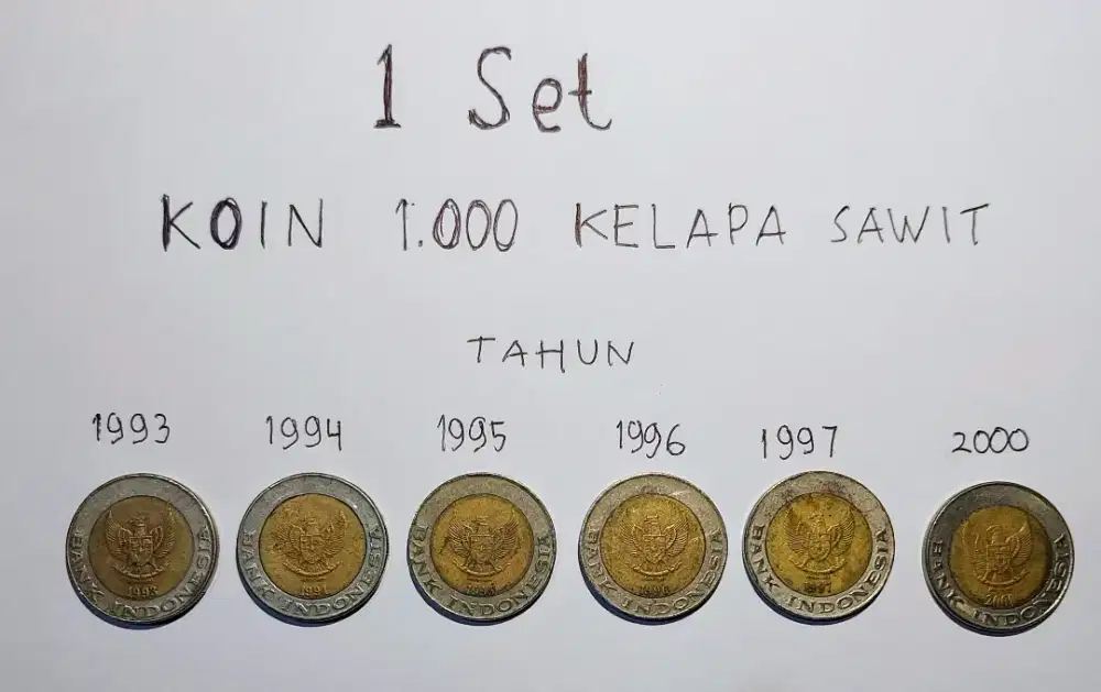 1 set koin 1000 kelapa sawit