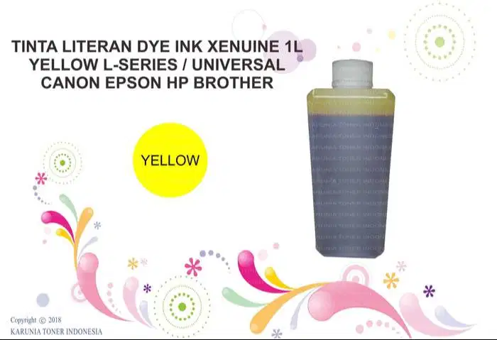 TINTA LITERAN DYE INK XENUINE 1L L-SERIES / UNIVERSAL CANON EPSON Y -