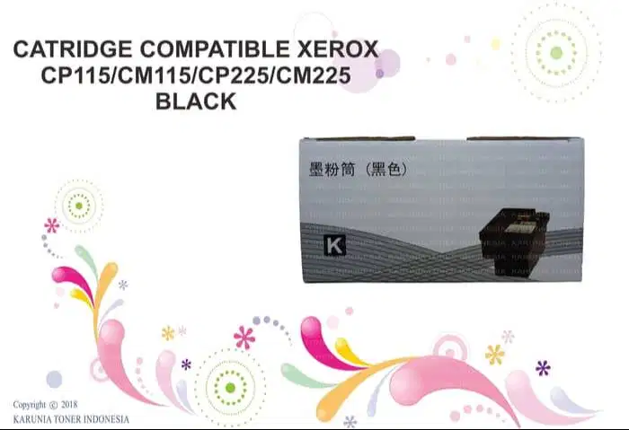 CATRIDGE COMPATIBLE XEROX CP115/CM115/CP225/CM225 BLACK Berkualitas