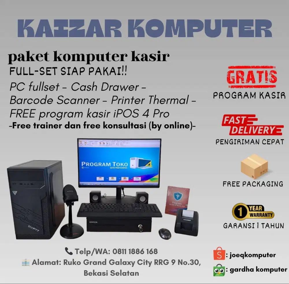 Paket kasir fullshet minimarket sembako retail termurah