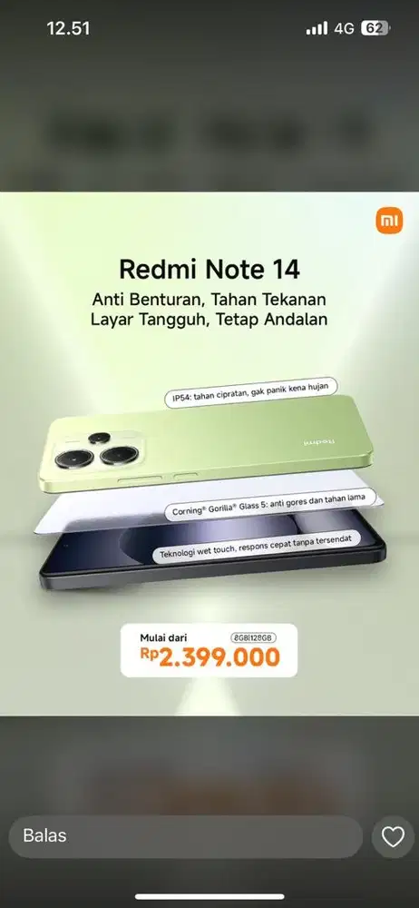 Redmi note 14 8/256 Free Voucher 100k