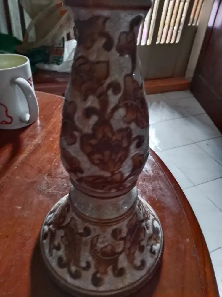 Tempat lilin bahan keramik