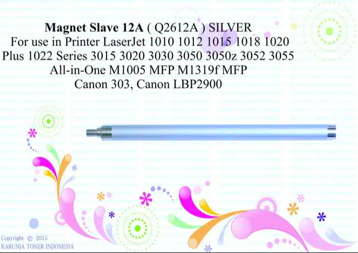 Magnet Roller 12A (MRS) SLAVE Silver for use in Lj 1010 Murah