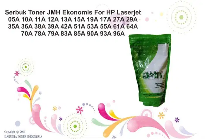Serbuk Toner JMH Ekonomis For HP 05A 10A 11A 12A 13A 15A 19A 17A 27A