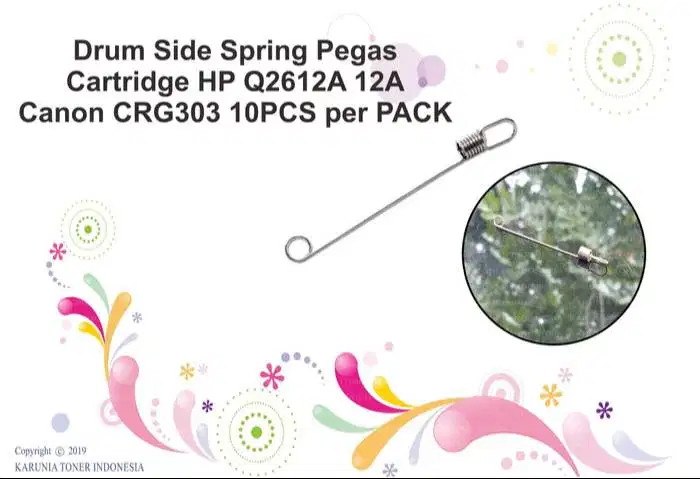 Drum Side Spring Pegas HP Q2612A 12A Canon CRG303 10PCS per PACK NEW