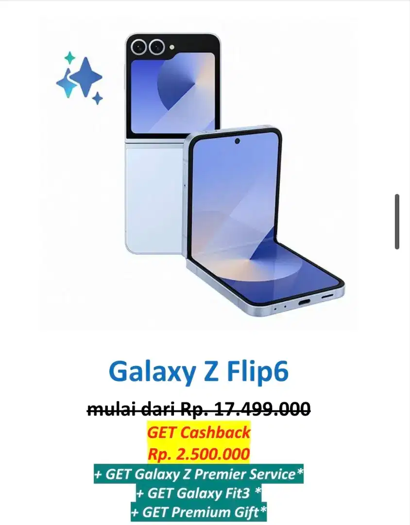 SAMSUNG ZFLIP SPESIAL PROMO AKHIR BULAN FREE GALAXY FIT + PREMIUM GIFT