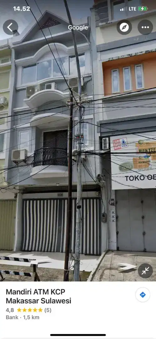 Ruko 3 lantai di Pusat Kota Makassar