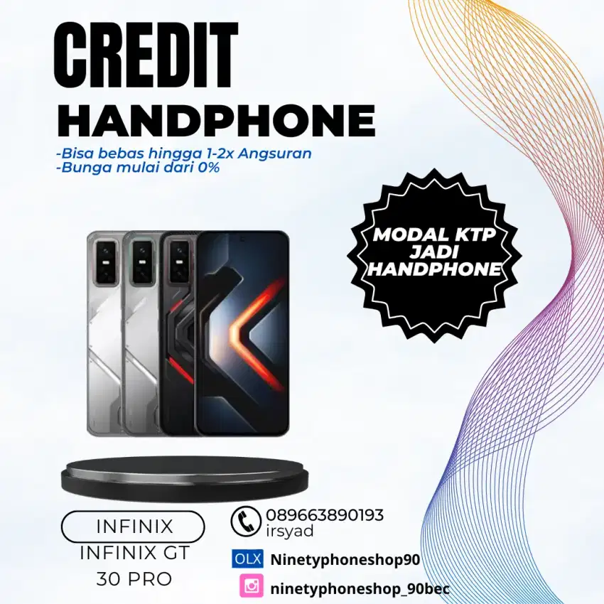 Infinix GT 30 pro 8/256 gb cash & credit tanpa dp