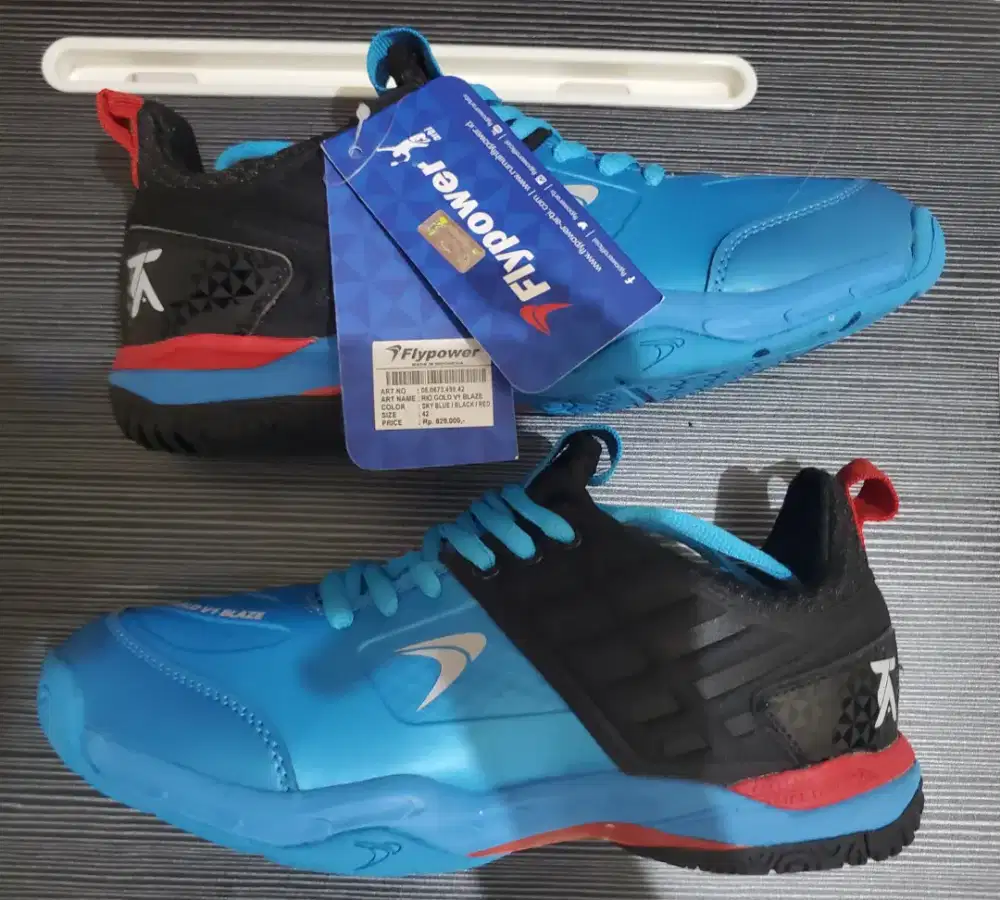Sepatu badminton/tenis flypower V1 blaze original