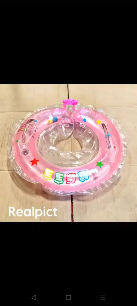 Pelampung bayi warna pink