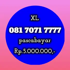 nomor cantik koleksi XL 7071 7777