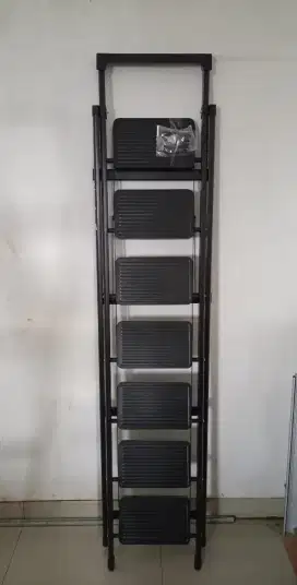 Ready tangga lipat 200cm / 2m warna hitam 7 step (BARU).