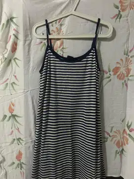 Preloved/Thrift Long Strip Dress