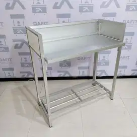 Meja lipat/Meja kompor gas aluminium/ cocok untuk booth portable.