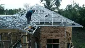 Jasa pemasangan rangka atap baja ringan &kanopi model minimalis