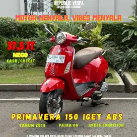PIAGGIO VESPA PRIMAVERA 150 IGET TAHUN 2018 PERFECT CONDITION