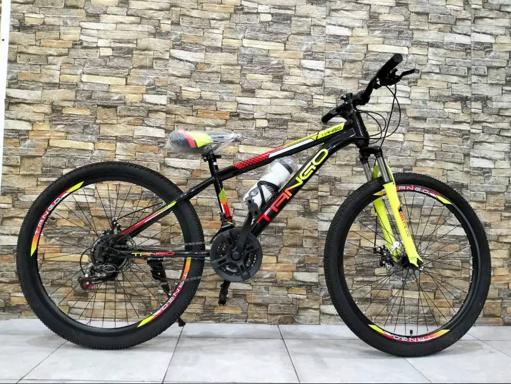 New / Baru Sepeda MTB Merk TANGGO 26 Inch - Kuning