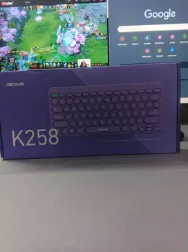 Keyboard Rexus K258 Office Compact Design Wired, Kondisi Baru