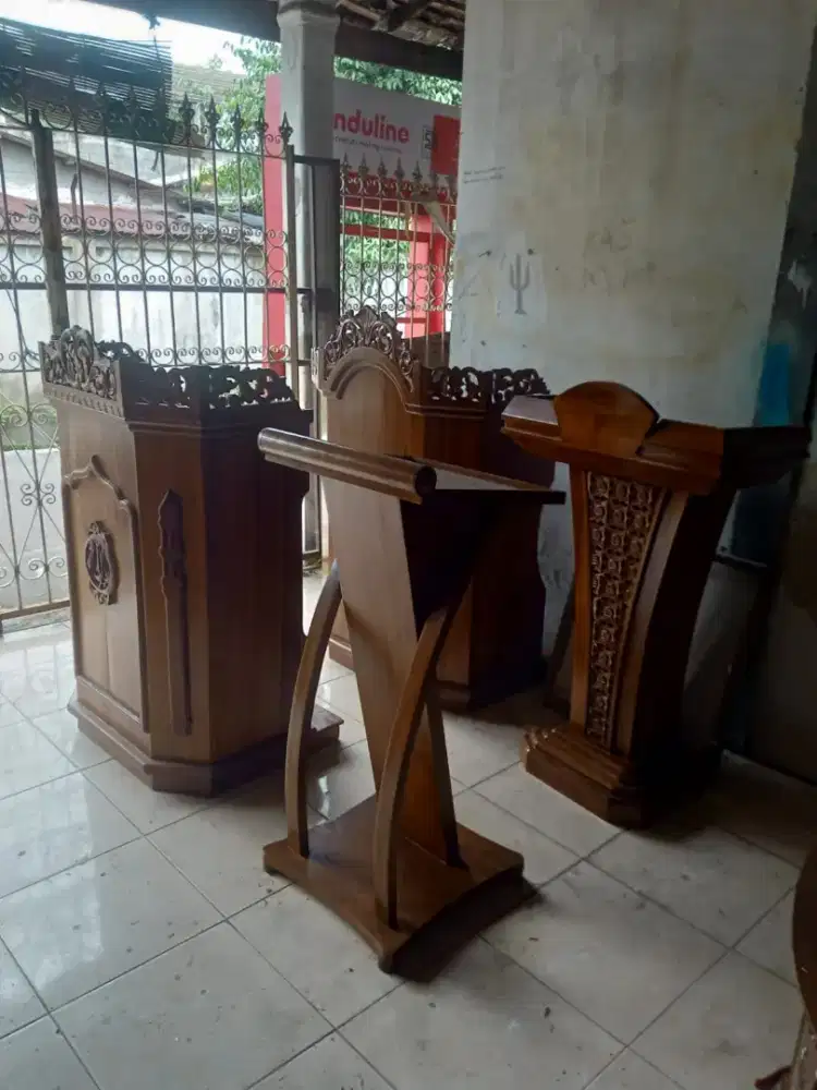 Mimbar Masjid  & Meja Podium untuk Kantor