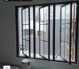 Jendela swing, jungkit, sliding door aluminium