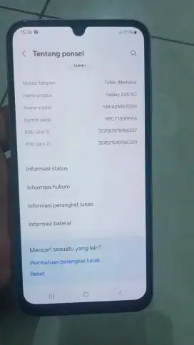Ss galaxy A25 5G RAM 8/256