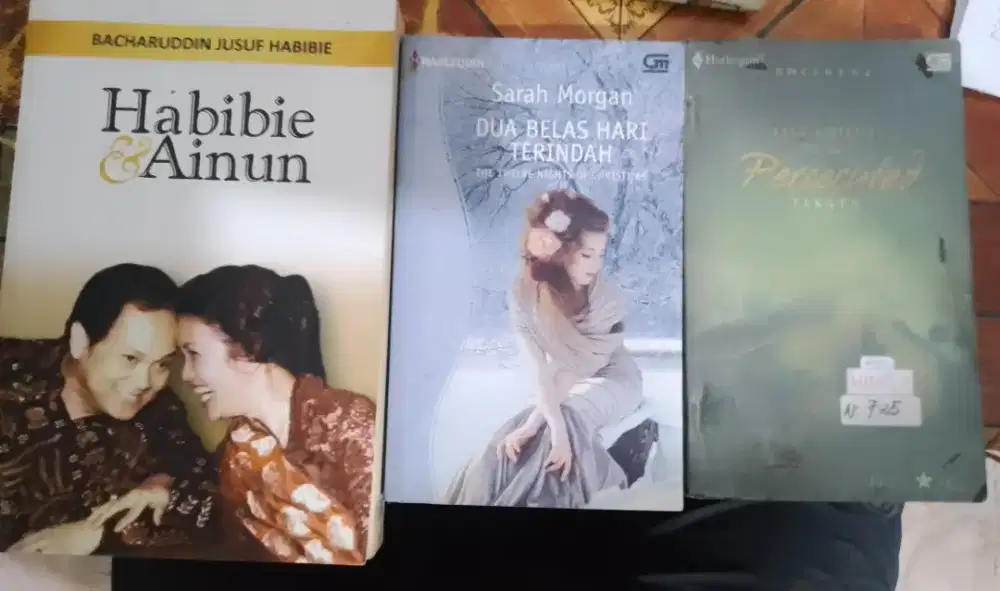 3 buku novel baru dan bekas