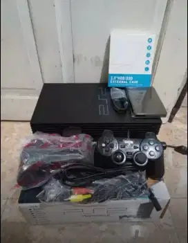 GAMES LIBURAN!!! PS2 Fat HDD Eksternal WD Blue 500GB Baru Beli 3 Bulan
