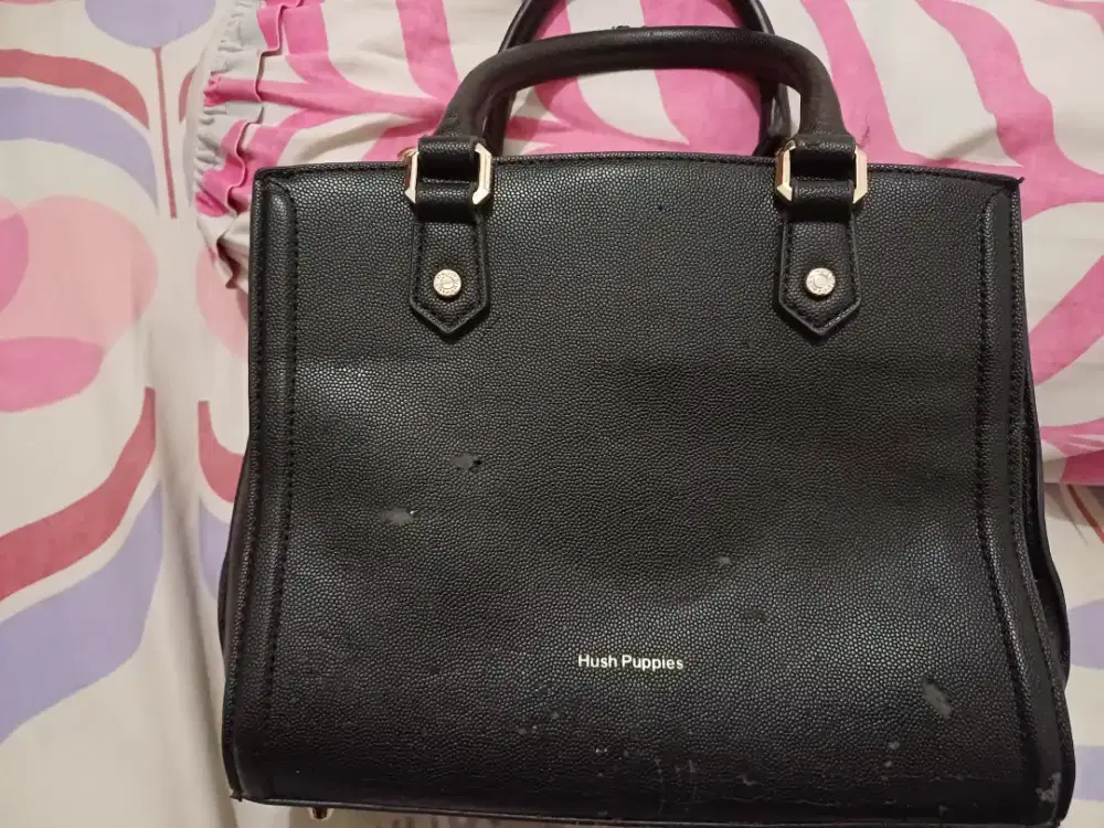 Tas Hush Puppies Hitam Ori