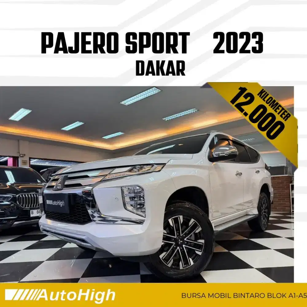 DP10% [Km12.000] Pajero Sport Dakar 2023 White Reg 2024 #AUTOHIGH