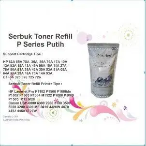 TONER KEMASAN SUSU (P SERIES) Berkualitas